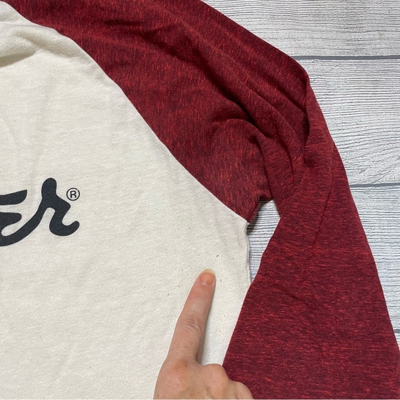 Fender Kids Raglan Shirt - Red and White - Picture 9 of 10